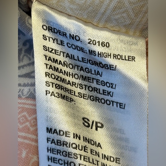 SOUL STAR ENGLAND Bandana Print Button Down Short Sleeve Shirt - Picture 4 of 7